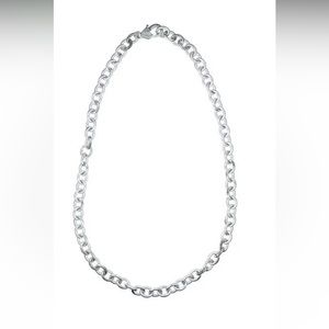 Judith Ripka Sterling Silver Heart Lock Necklace